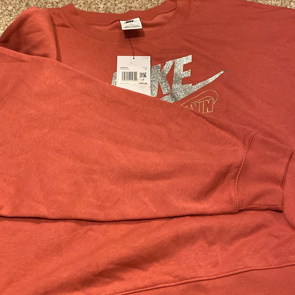 Nike cropped crewneck sweatshirt NWT 2XL - Picture 4 of 11